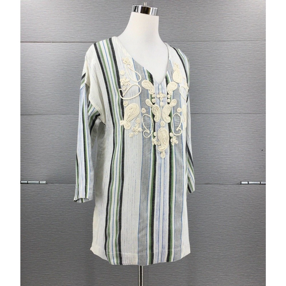 Soft‎ Surroundings Embroidered Beach Top Small - Picture 6 of 7